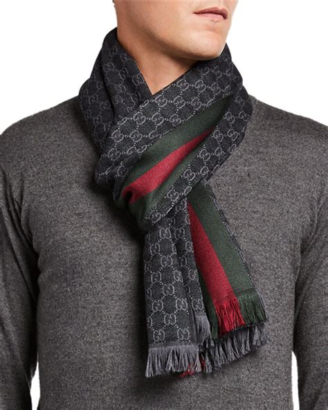 foulard uomo gucci outlet|gucci scarf for men.